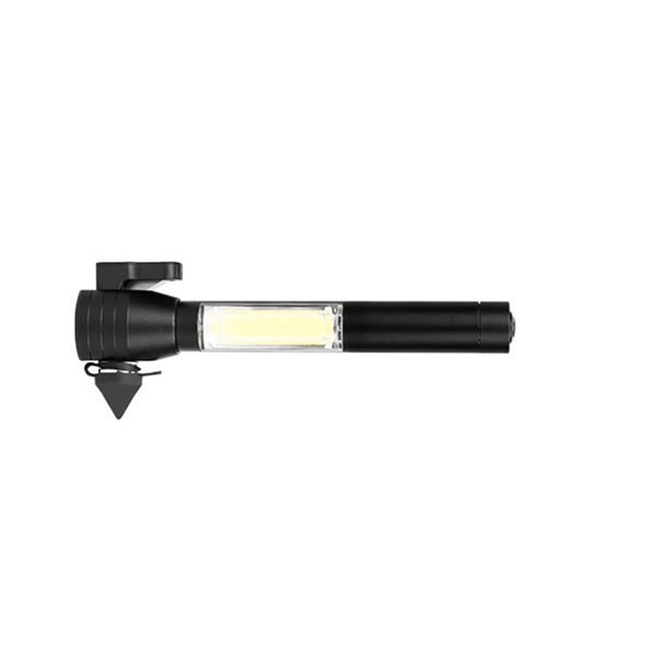 Car Emercenty Tool 4 in 1 Bright COB Aluminum Flashlight, Wi - Image 9