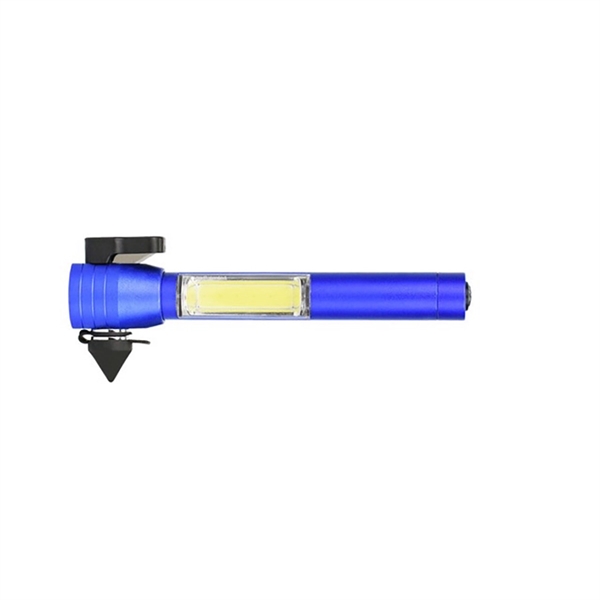 Car Emercenty Tool 4 in 1 Bright COB Aluminum Flashlight, Wi - Image 10