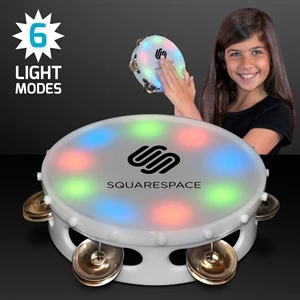 5" Light Up Round Tambourine Toy