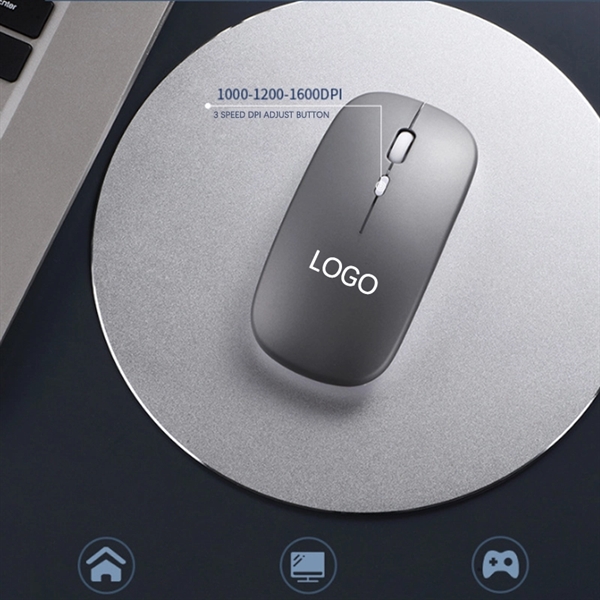USB Rechargeable Silent Computer Ultra Thin Mouse      - Image 4