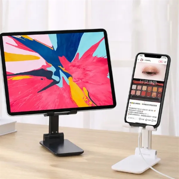 Foldable Phone Holder and Tablet Stand With Mirror      - Image 2