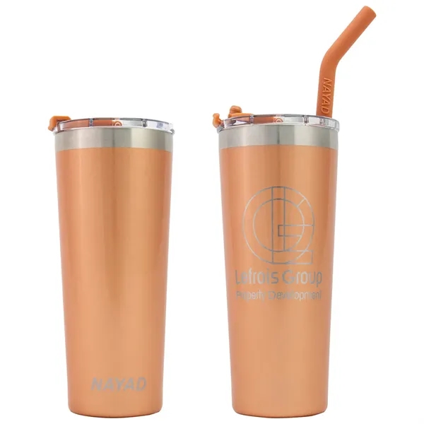 Nayad Trouper 22oz Stainless Double Wall Tumbler with Straw - Image 4