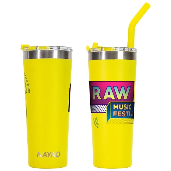 Nayad Trouper 22oz Stainless Double Wall Tumbler with Straw - Image 6