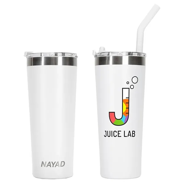 Nayad Trouper 22oz Stainless Double Wall Tumbler with Straw - Image 12