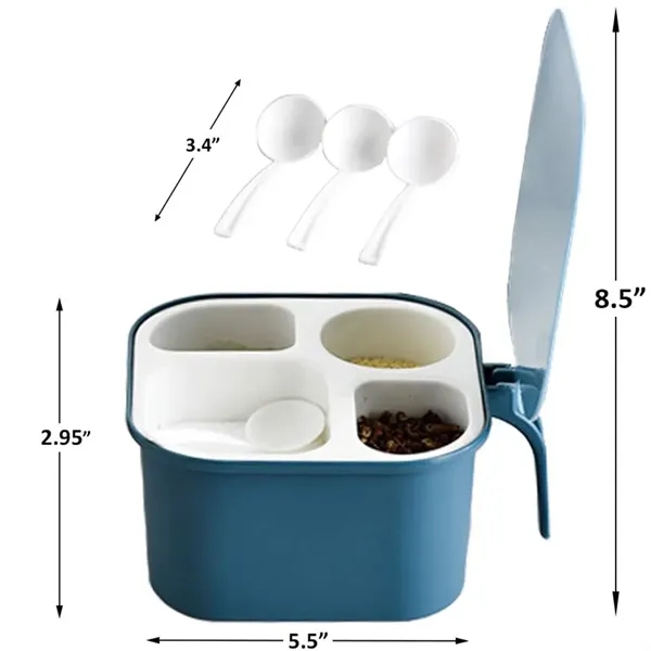 Kitchen Seasoning 4 Compartments Box - Image 2