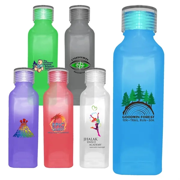 24 oz. Classic Edge Bottle with Standard Lid, Full Color Dig - Image 1