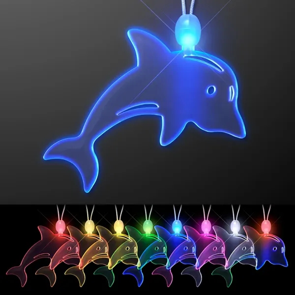 Acrylic Dolphin Shape Necklace with LED - Image 10