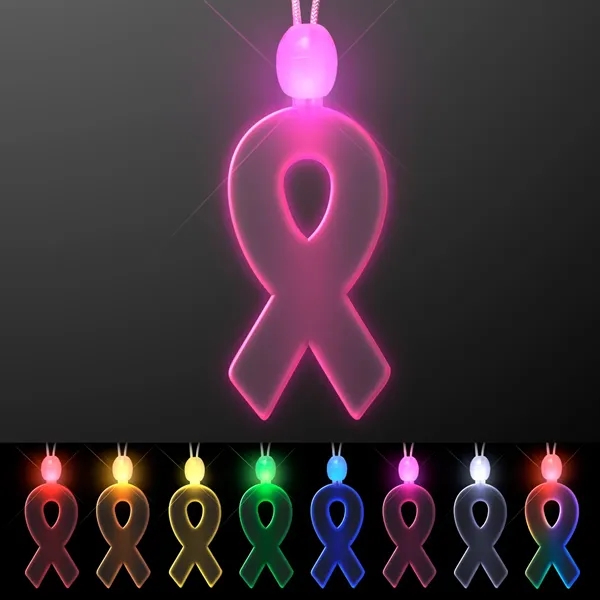 Light-up acrylic ribbon LED necklace - Image 10