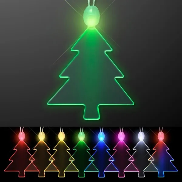 Acrylic Christmas Tree Shape Necklace with LED - Image 10