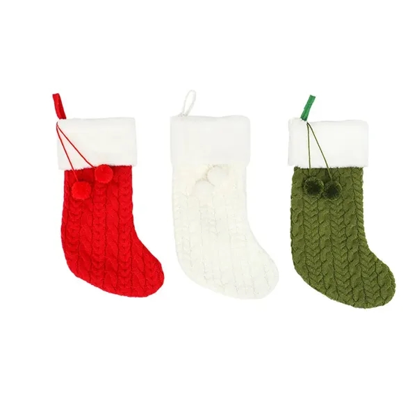 15.7 In xmas decorations knit christmas stockings     - Image 2