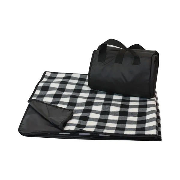 Liberty Bags Fleece/Nylon Plaid Picnic Blanket