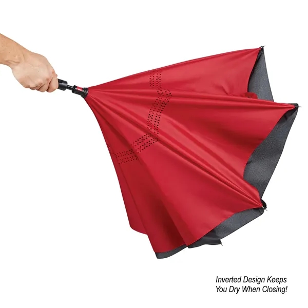 48" Arc Two-Tone Inversion Umbrella - Image 23