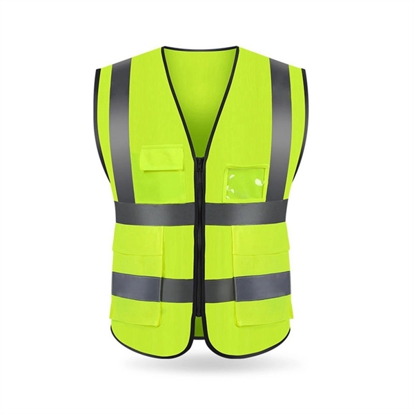 Adult Reflective Safety Vest With Pocket - Image 3