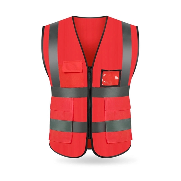 Adult Reflective Safety Vest With Pocket - Image 4