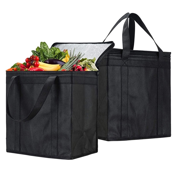 15.7'' Reusable oxford grocery insulated bag     - Image 1