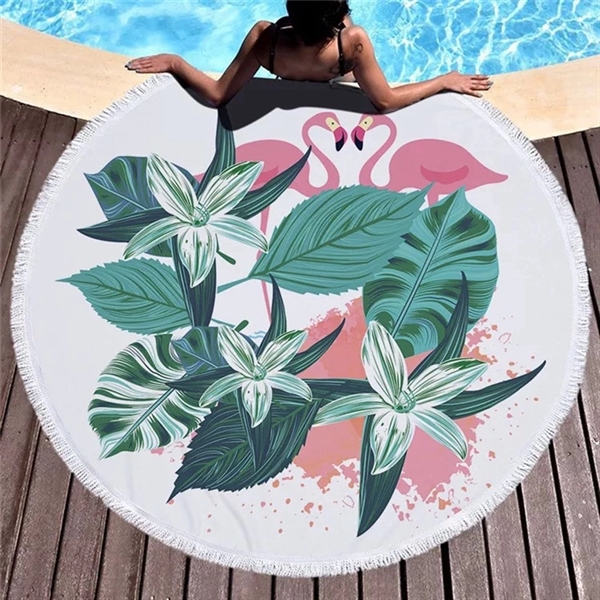 Customer Printing Round Beach Towel - Image 2