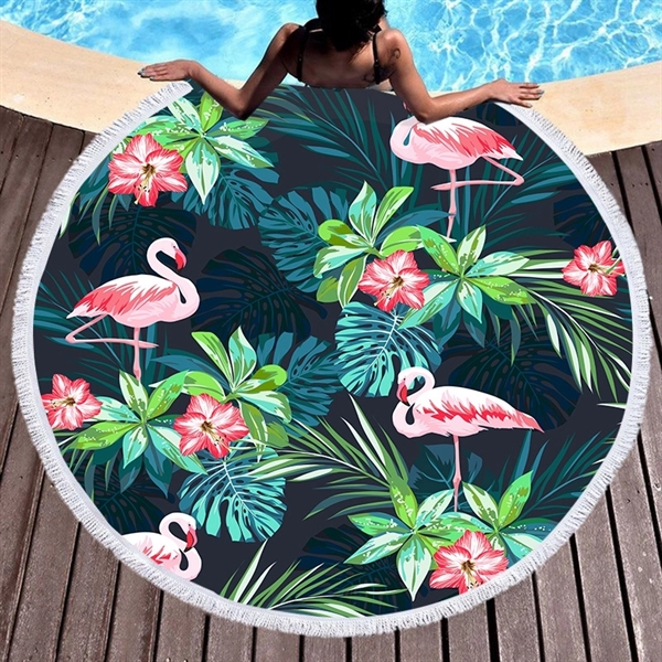 Customer Printing Round Beach Towel - Image 4