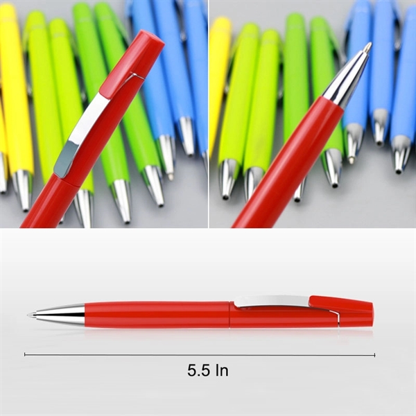 5.5'' Twist-action plastic ballpoint pen     - Image 2