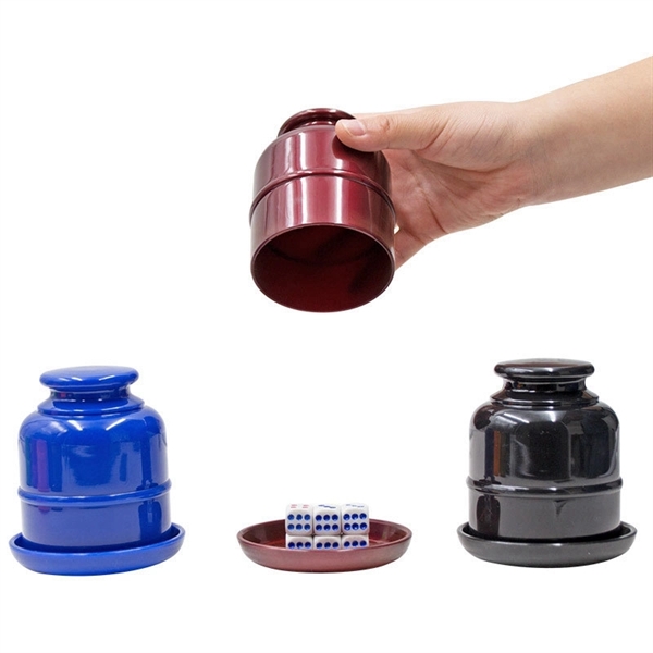 Solid Color Plastic Dice Shaker Box - Image 4