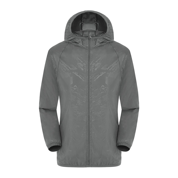 Hooded Drawstring Outdoor Sport Anorak Coat Jacket - Image 6