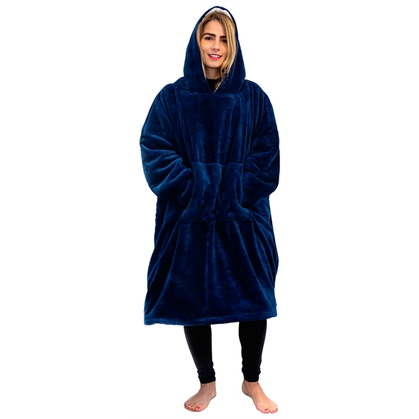Oversized Sherpa Blanket Hoodie
