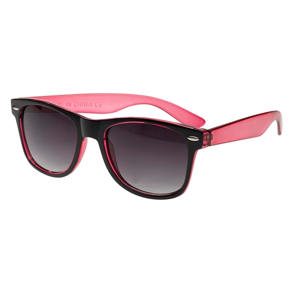 Two-Tone Translucent Malibu Sunglasses - Image 26