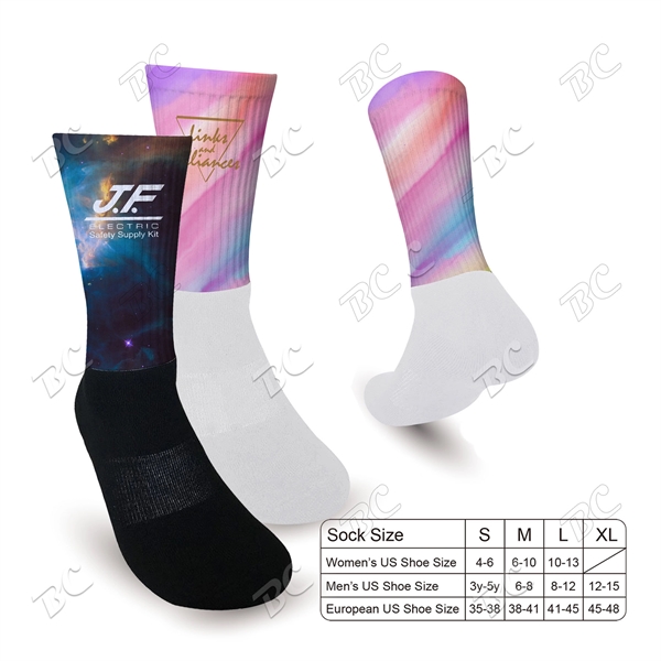 ATHLETIC SOCKS with Your Full Color Design TOP - Image 1