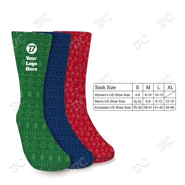 Fully printable 3oz Holiday design socks - Image 1