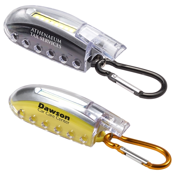 Lookout 3-in-1 Safety Whistle  COB Light  Carabiner - Image 1