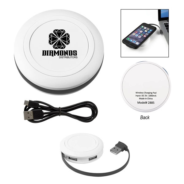 Power-Up Wireless Charging Pad & USB Hub - Image 1