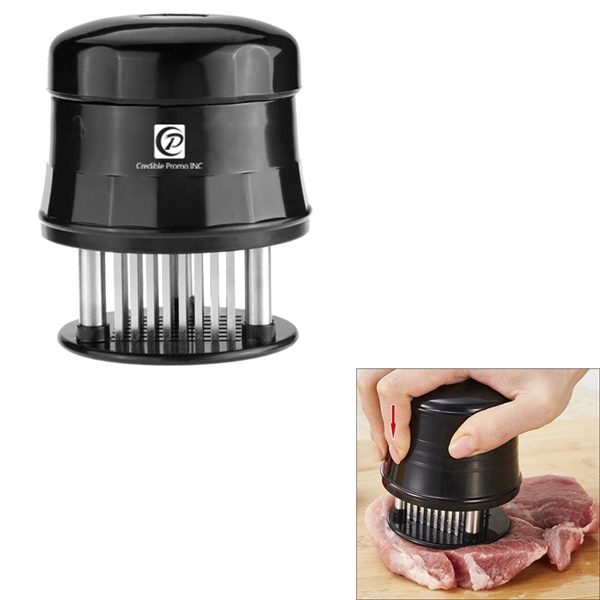 Meat Tenderizer Tool With Safe Lock & Cover - Image 1