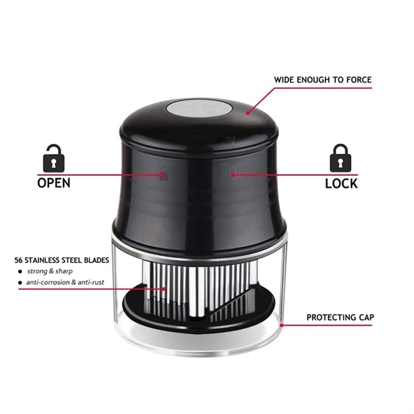 Meat Tenderizer Tool With Safe Lock & Cover - Image 4