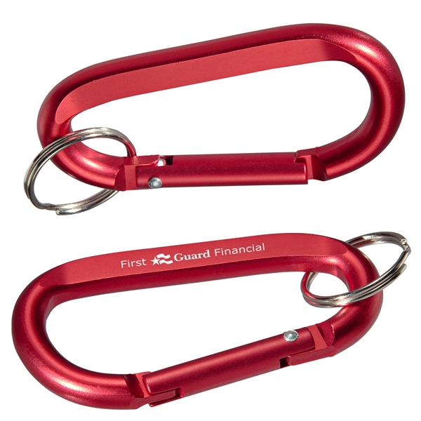 Aluminum Carabiner with Key Ring - Image 6