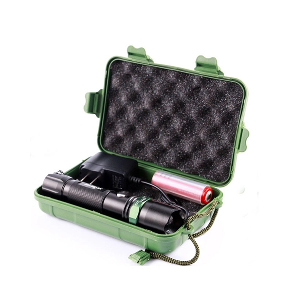 Portable torch adjustable aluminum flashlight     - Image 2