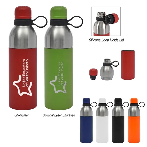18 Oz. Maxwell Easy Clean Stainless Steel Bottle - Image 1