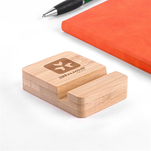 Eco-Friendly Bamboo Mobile Device Holder - Image 2