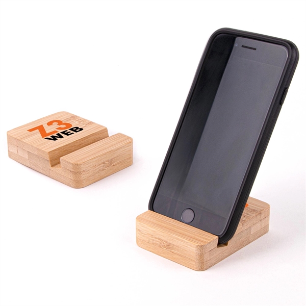 Eco-Friendly Bamboo Mobile Device Holder - Image 1