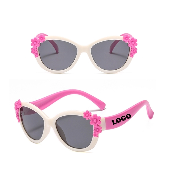 Silicone Kids Cute Sunglasses with UV400 Lenses - Image 6