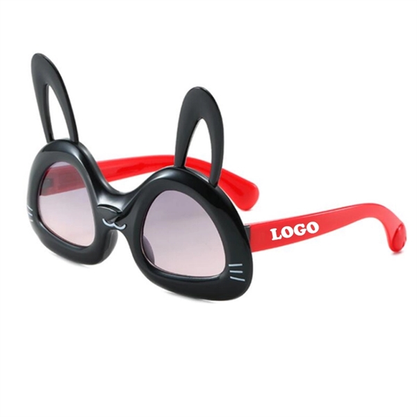 Kids Rabbit Cute Sunglasses with UV400 Lenses - Image 1