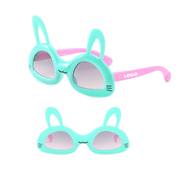 Kids Rabbit Cute Sunglasses with UV400 Lenses - Image 2