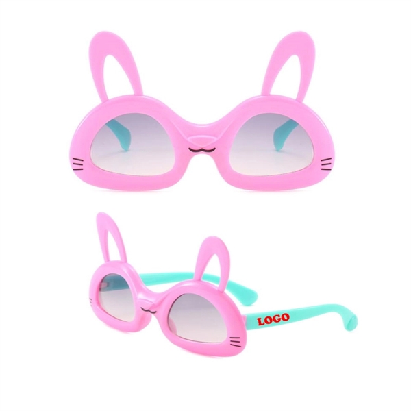 Kids Rabbit Cute Sunglasses with UV400 Lenses - Image 3