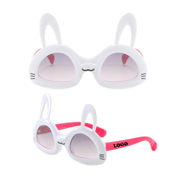 Kids Rabbit Cute Sunglasses with UV400 Lenses - Image 7