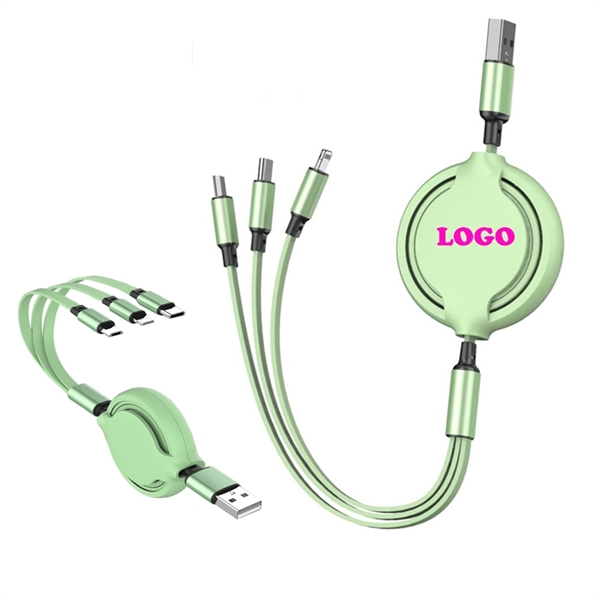 3-In-One Retractable Charging Cable - Image 1