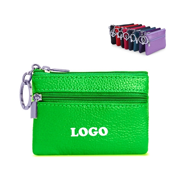 Two Pockets Coin & Key Pouch - Image 1