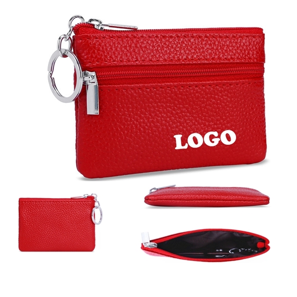 Two Pockets Coin & Key Pouch - Image 3