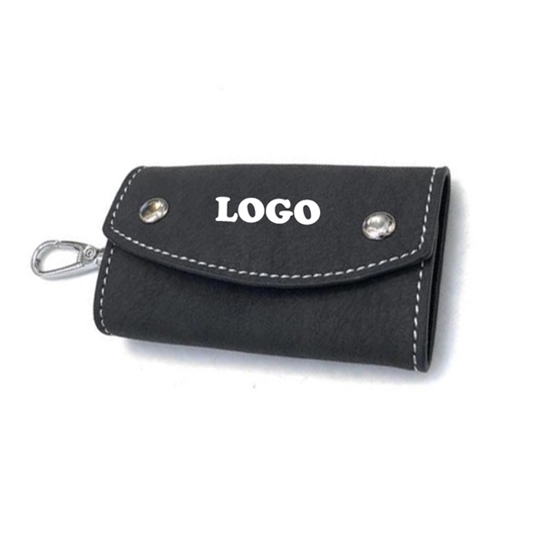 Cowhide Leather Car Key Holder Pouch - Image 3