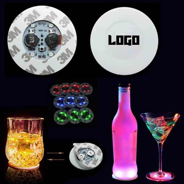 LED Cup Coaster Sticker
