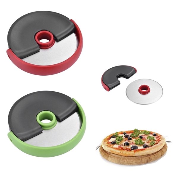 Pizza Cutter Wheel With Protective Blade Cover - Image 1