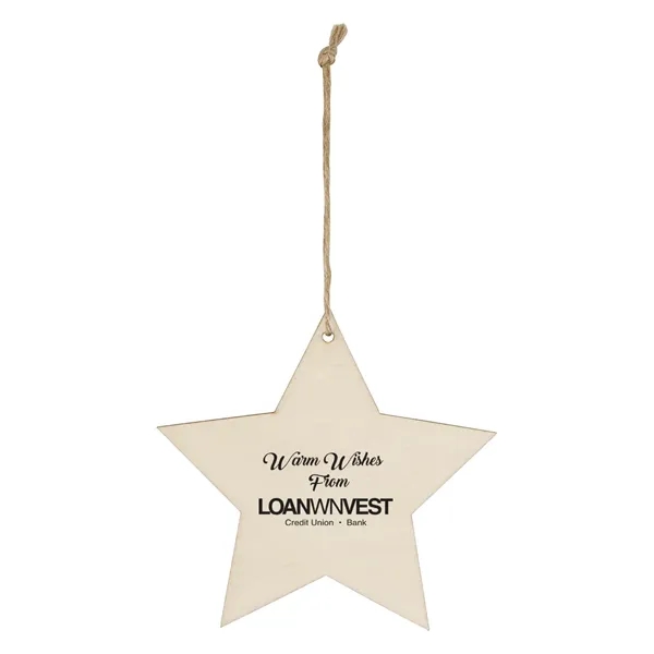 Wood Ornament - Star - Image 1