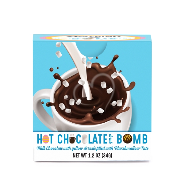 Easter Hot Chocolate Bomb with Yellow Drizzle - Image 1